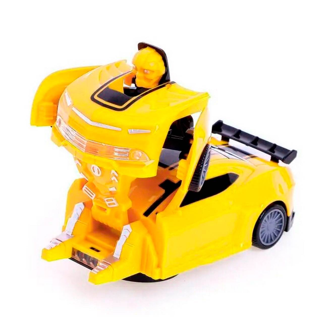 Carro Robot Transformers Deportivo Juguete Niños + Baterias 
